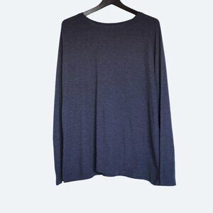 COPY - Redhead blue heather  crewneck cotton blend waffle knit shirt XL